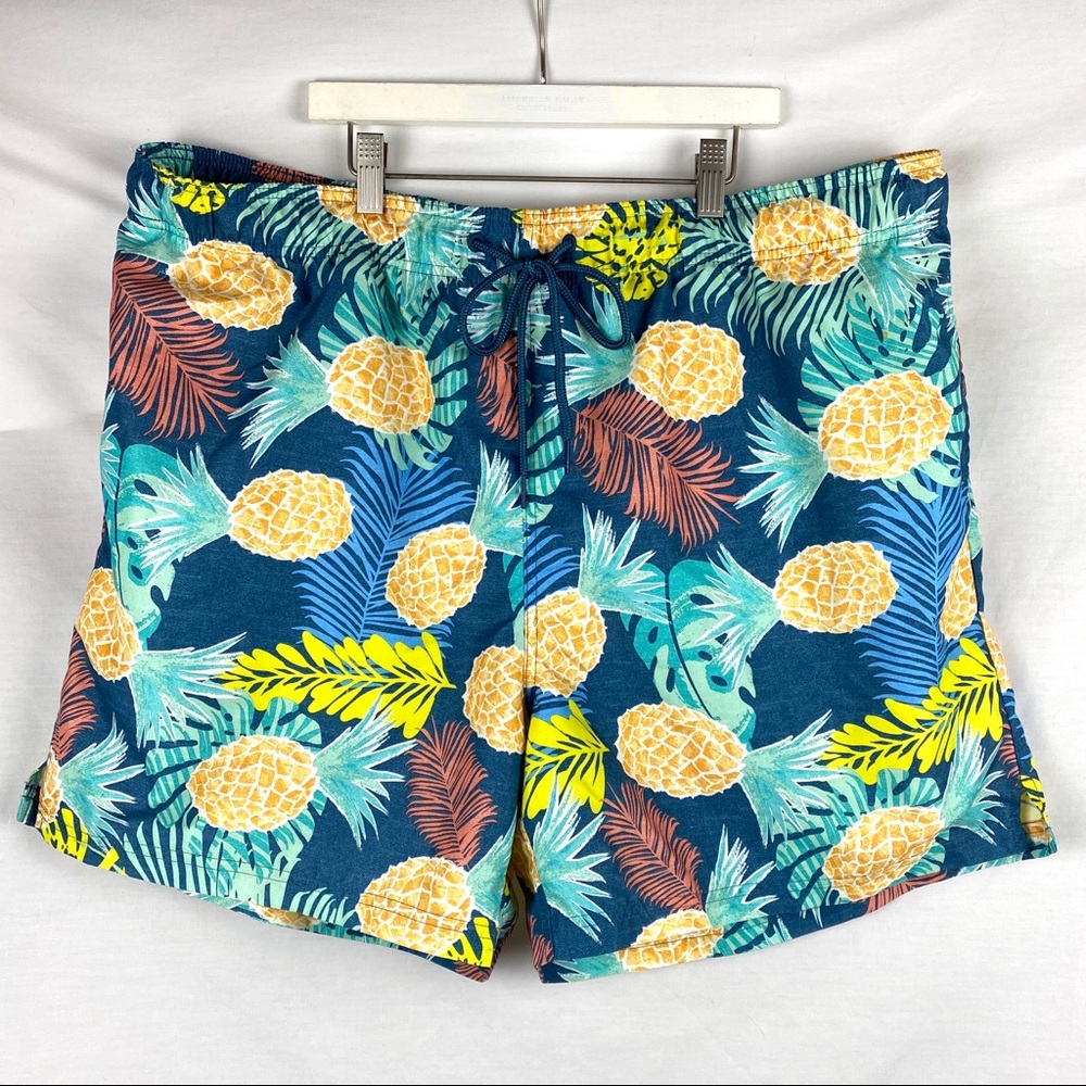 George Men’s 2XL Pineapple Swim Trunks